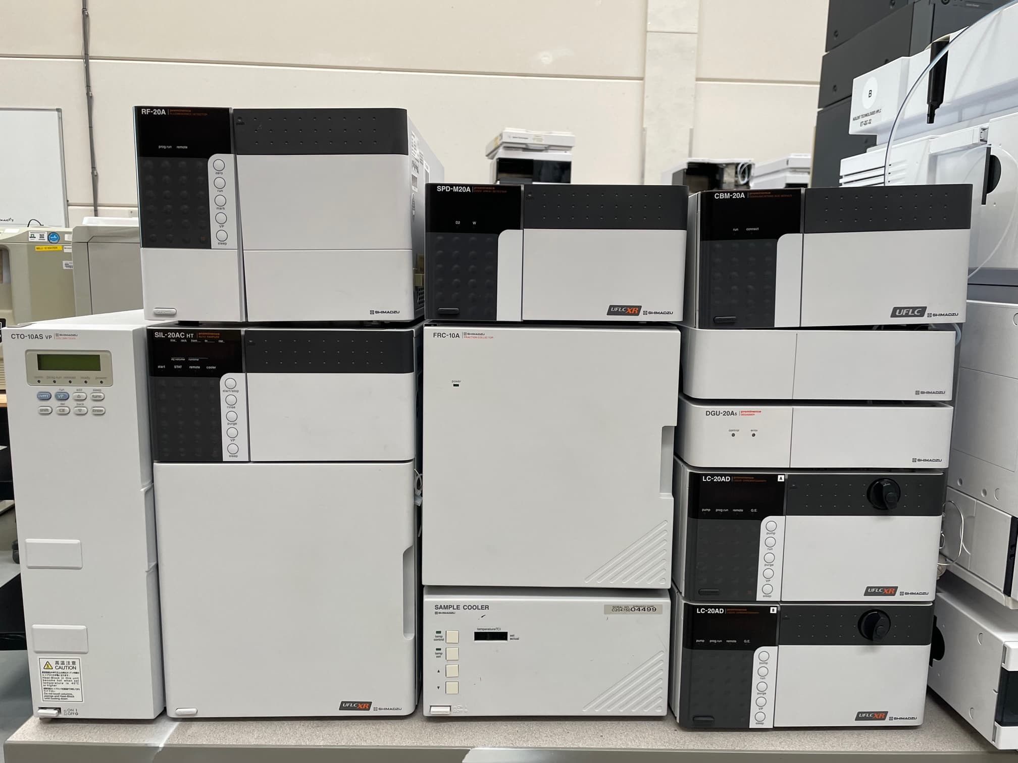 Shimadzu LC-20 HPLC system with DAD and FLD